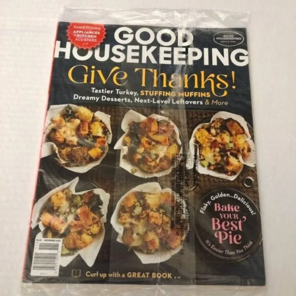 GOOD HOUSEKEEPING MAGAZINE-GIVE THANKS !-NOVEMBER 2022